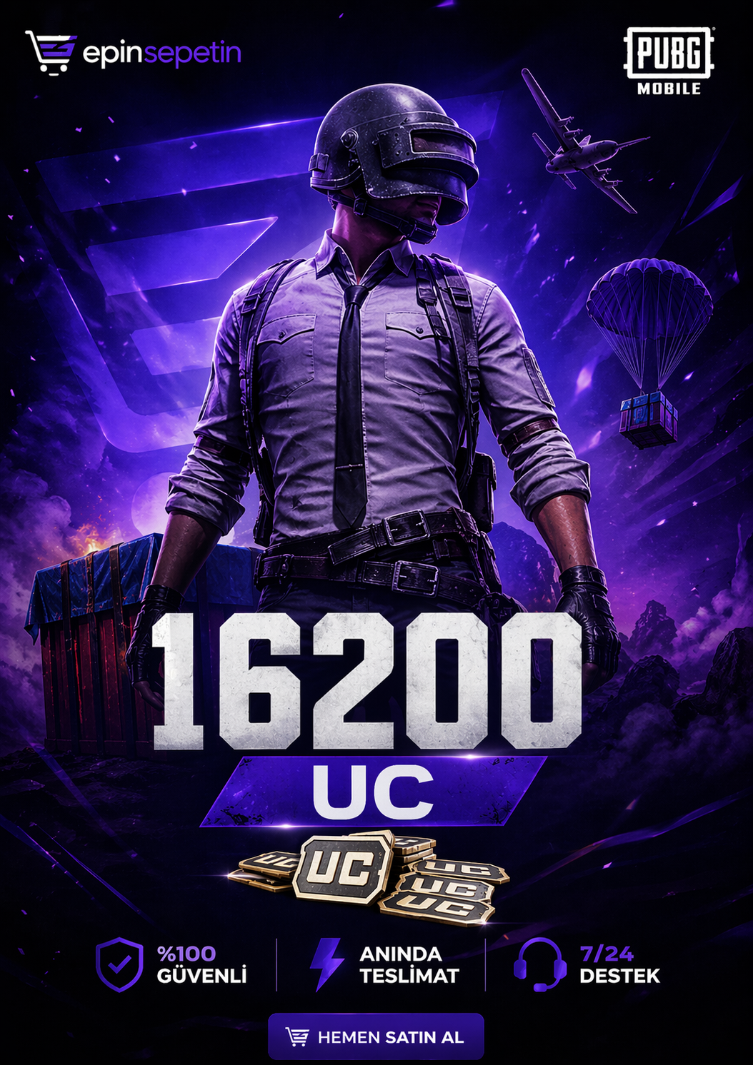 PUBG Mobile 16200 UC Avantajlı Fırsat Paketi