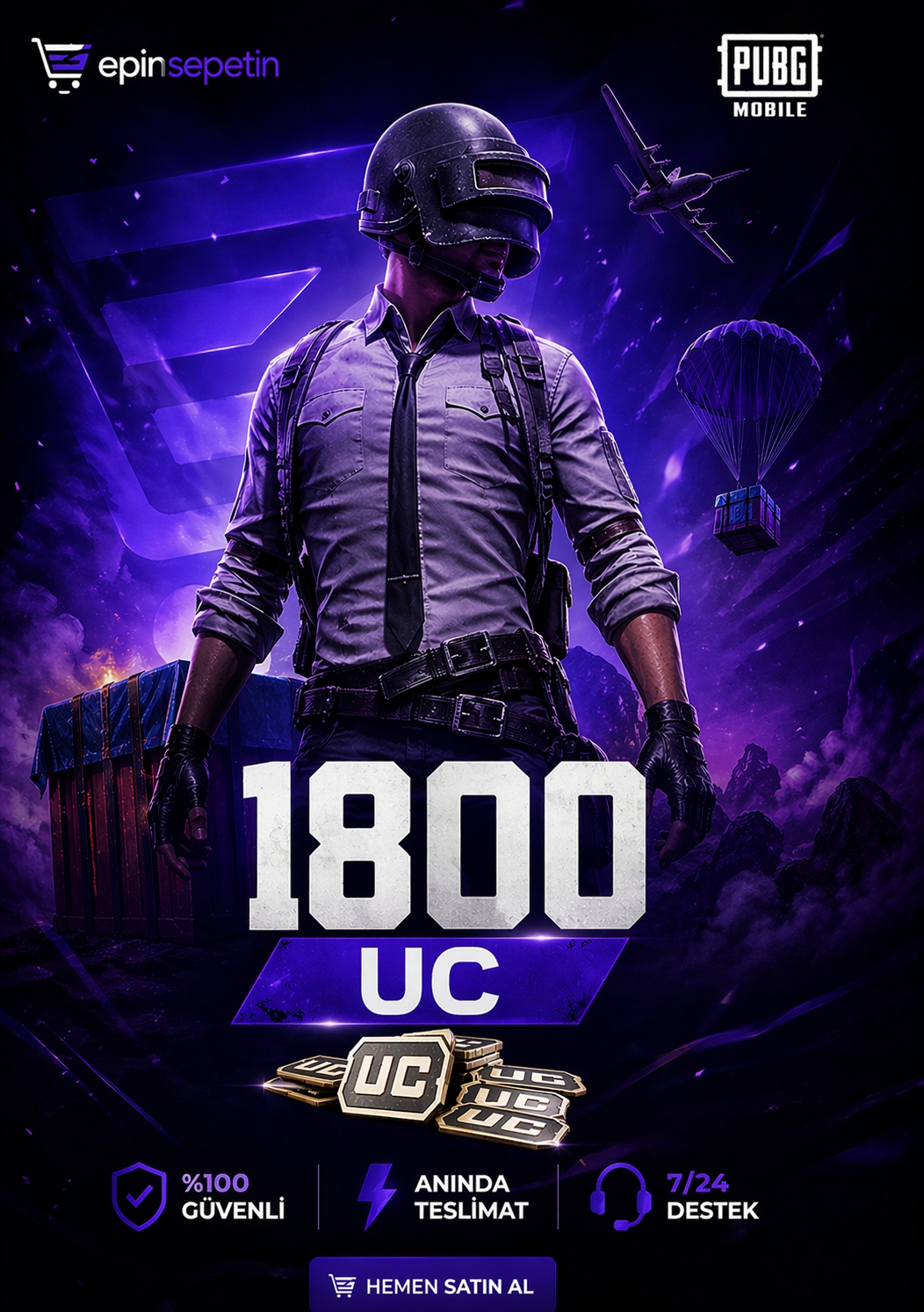 PUBG Mobile 1800 UC Avantajlı Fırsat Paketi