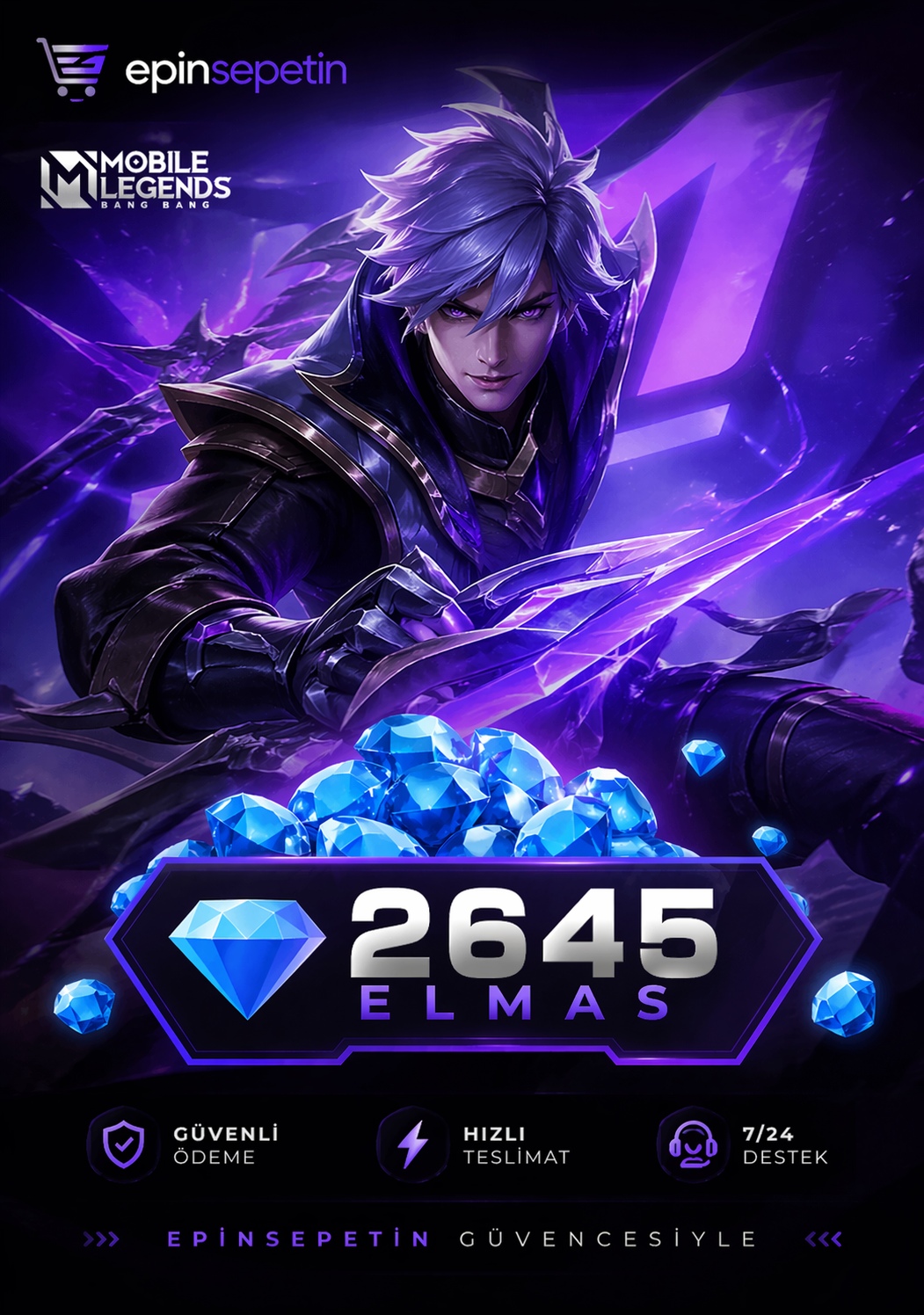 Mobile Legends Bang Bang 2645 Elmas Avantajlı Fırsat Paketi